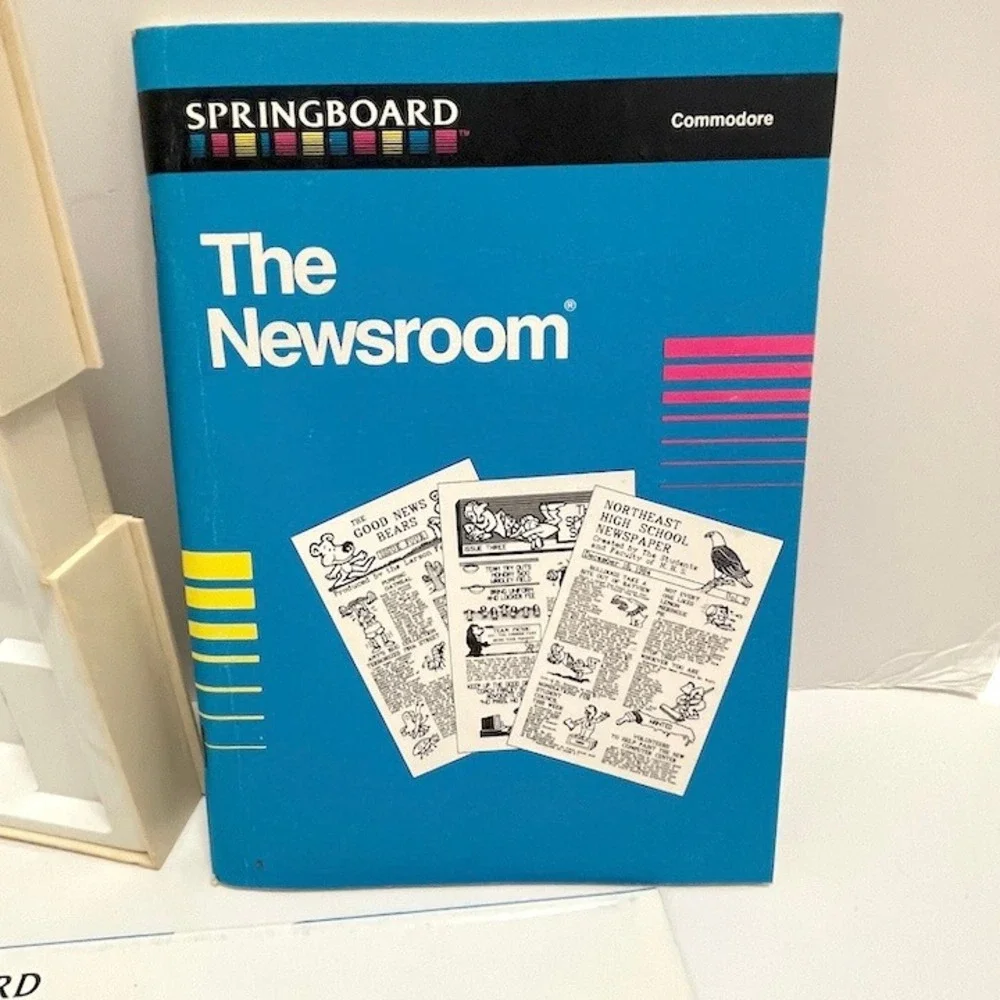 Springboard The Newsroom Software Commodore 64 128 Vintage‎ Computer Untested